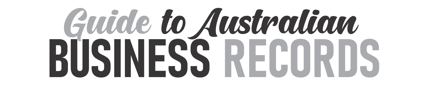 Guide to Australian Business Records