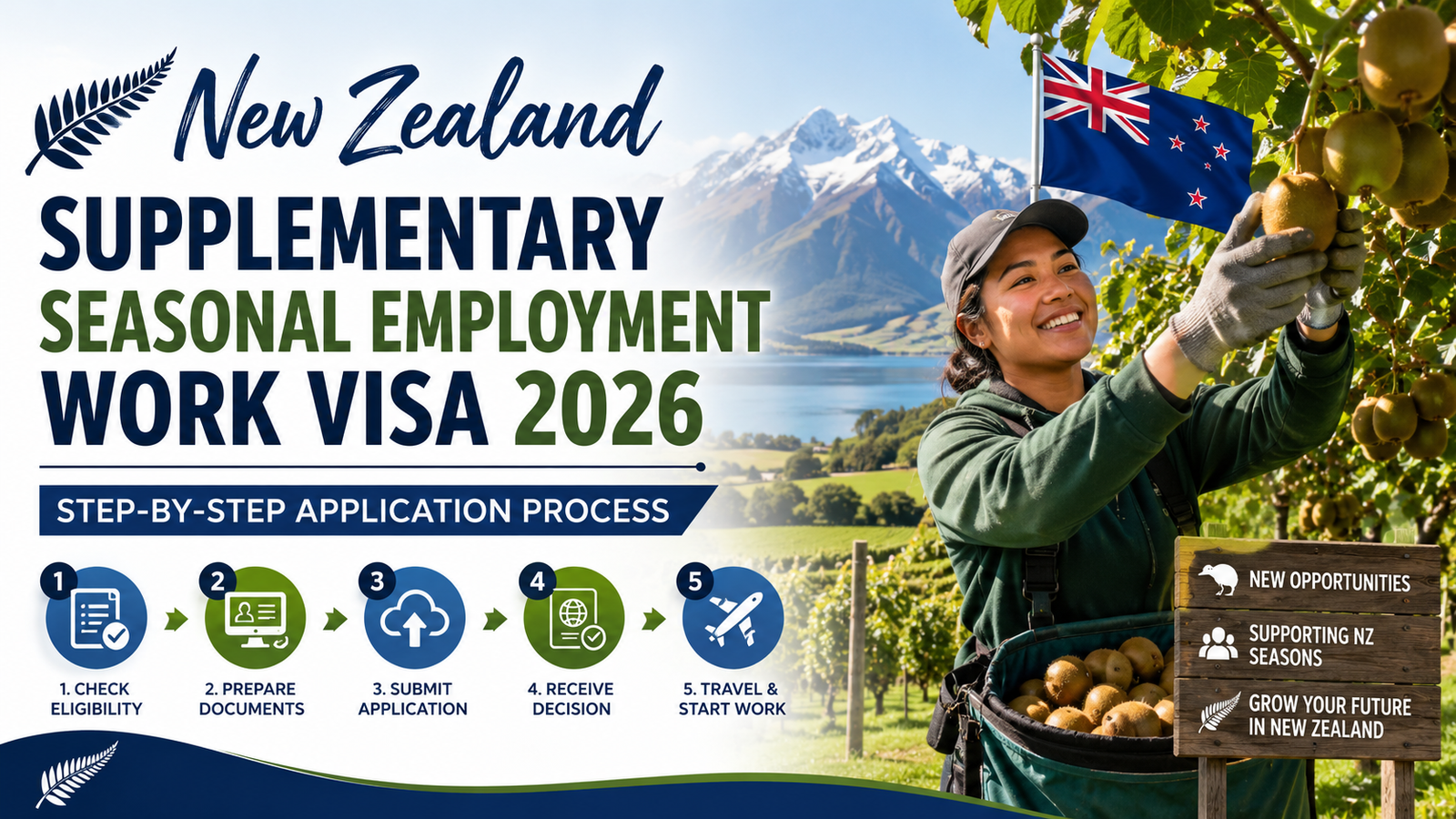 New Zealand Supplementary Seasonal Employment Work Visa 2026: Application Guide